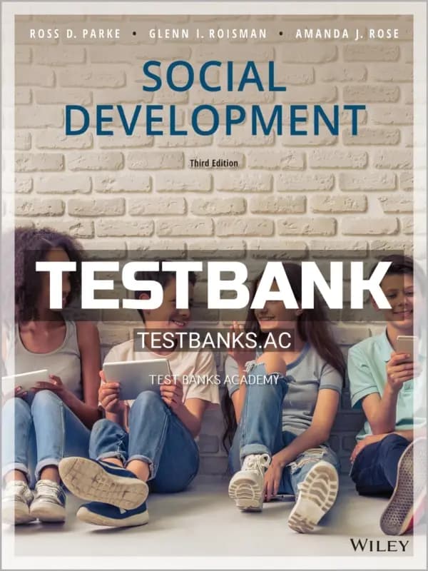 Cover for Test Bank for Social Development 3rd Edition by Parke