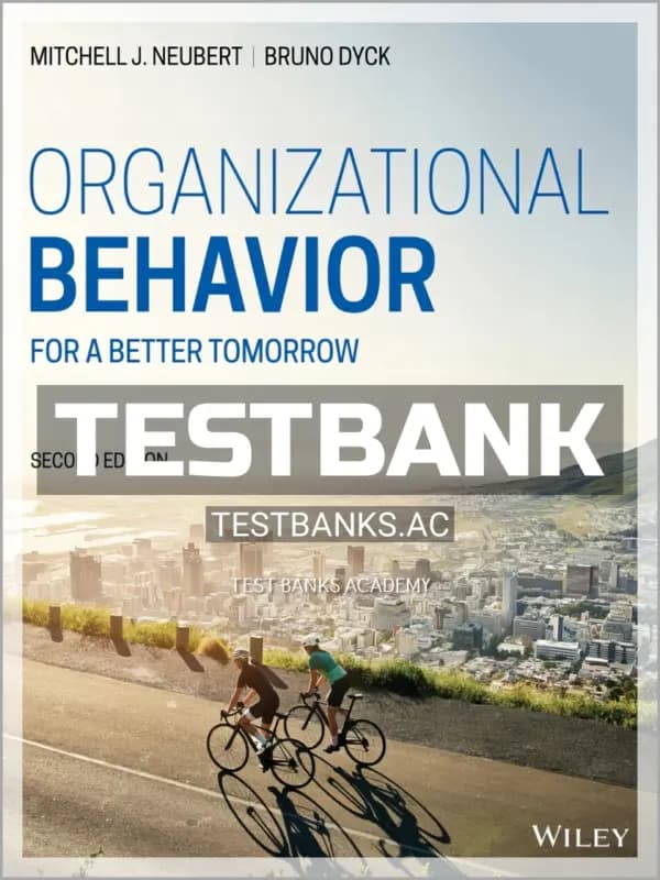 Cover for Test Bank for Organizational Behavior 2nd Edition by Neubert