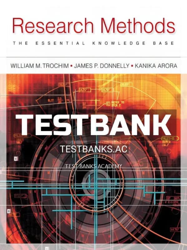 Cover for Test Bank for Research Methods The Essential Knowledge Base 2nd Edition by Trochim