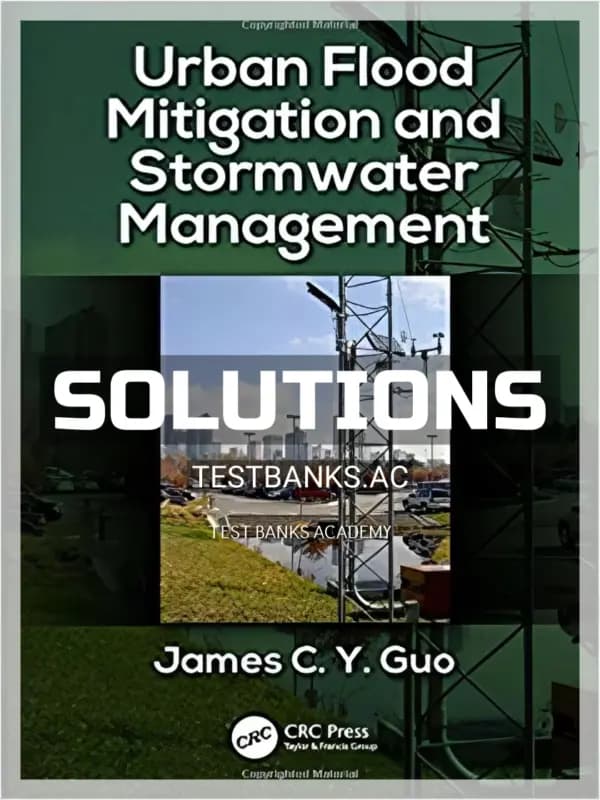 Cover for Solutions Manual for Urban Flood Mitigation and Stormwater Management 1st Edition by Guo