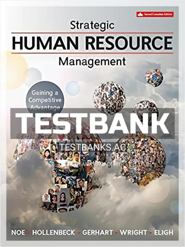 Cover for Test Bank for Strategic Human Resource Management 2nd CA Edition by Noe