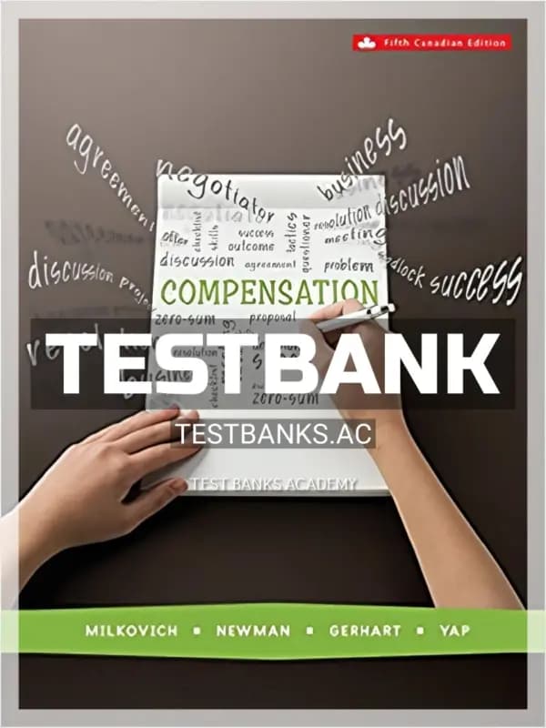 Cover for Test Bank for Compensation 5th CA Edition by Milkovich