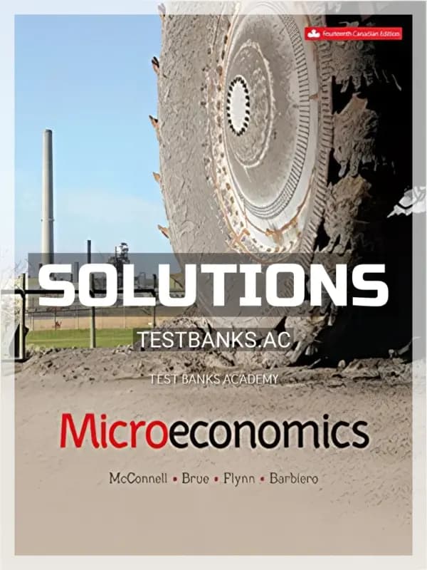 Solutions Manual for Microeconomics 14th CA Edition by Mcconnell cover