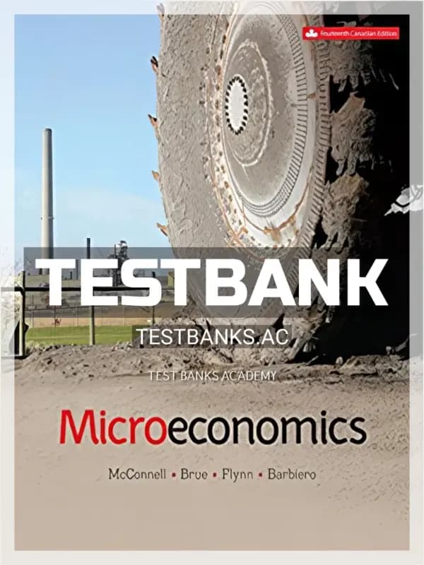 Cover for Test Bank for Microeconomics 14th CA Edition by Mcconnell