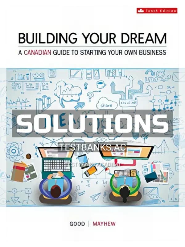 Cover for Solutions Manual for Building Your Dream 10th CA Edition by Good