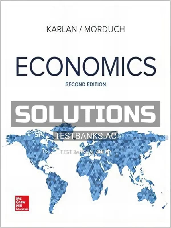 Cover for Solutions Manual for Economics 2nd Edition by Karlan