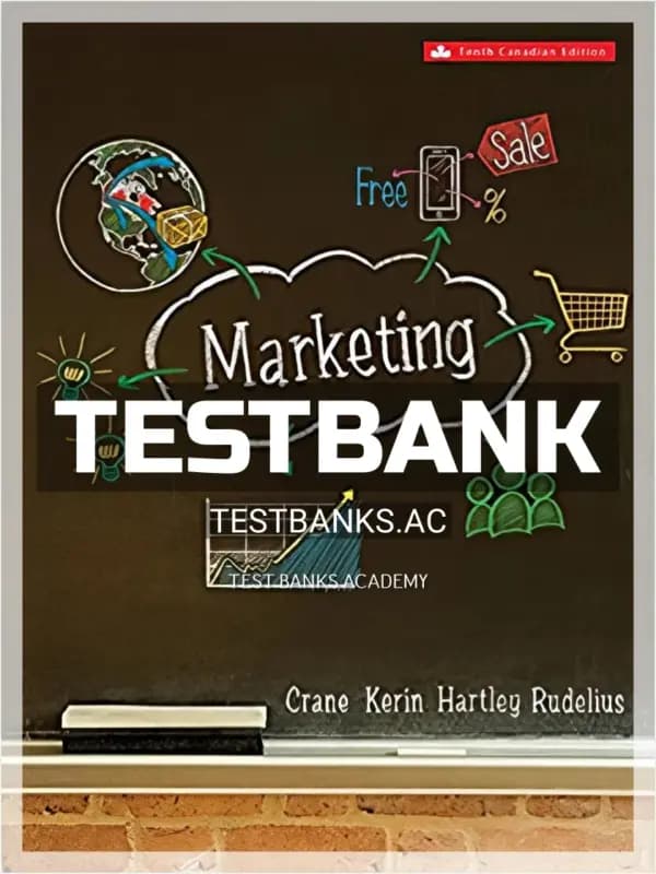 Cover for Test Bank for Marketing 10th CA Edition by Crane