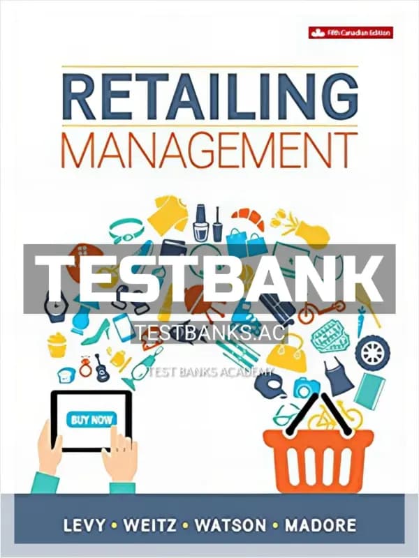 Cover for Test Bank for Retailing Management 5th CA Edition by Levy