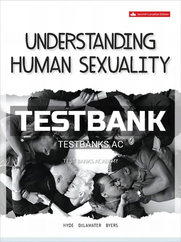 Cover for Test Bank for Understanding Human Sexuality 7th CA Edition by Hyde