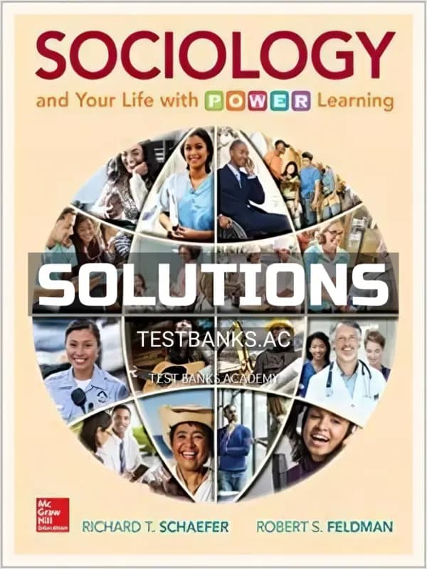 Cover for Solutions Manual for Sociology and Your Life With POWER Learning 1st Edition by Schaefer