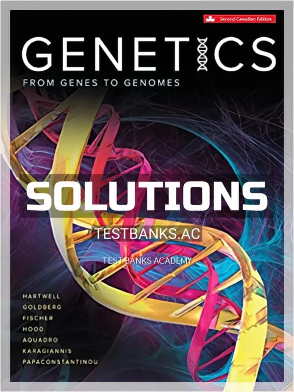 Cover for Solutions Manual for Genetics 2nd CA Edition by Hartwell