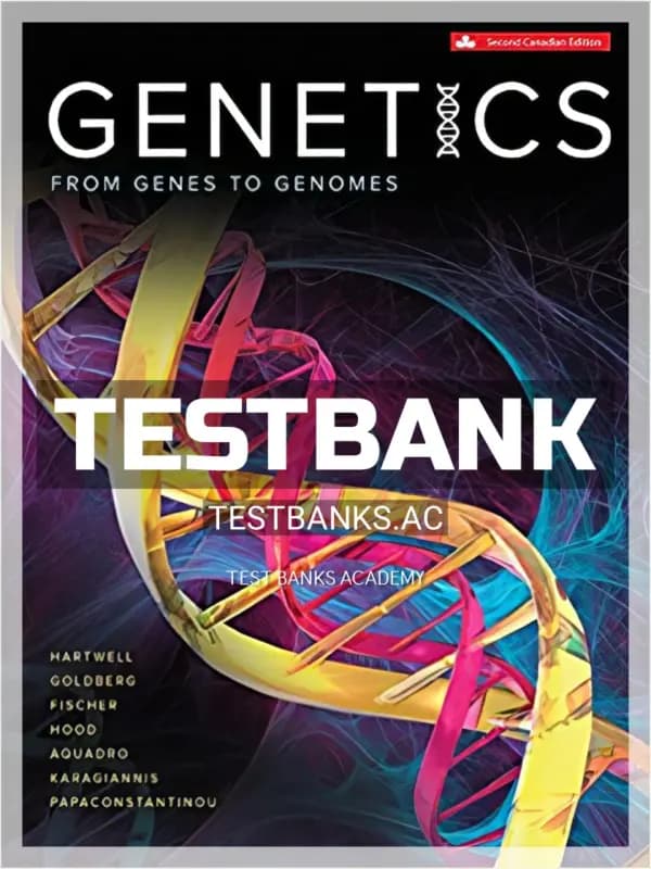 Cover for Test Bank for Genetics 2nd CA Edition by Hartwell