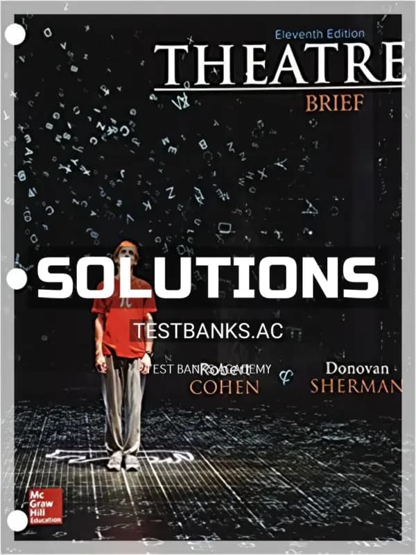 Cover for Solutions Manual for Theatre Brief 11th Edition by Cohen