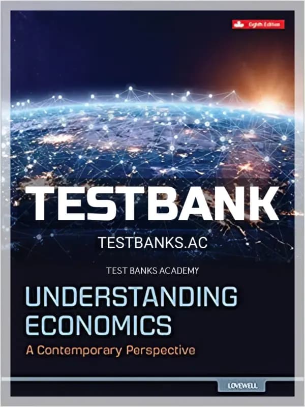 Cover for Test Bank for Understanding Economics 8th CA Edition by Lovewell