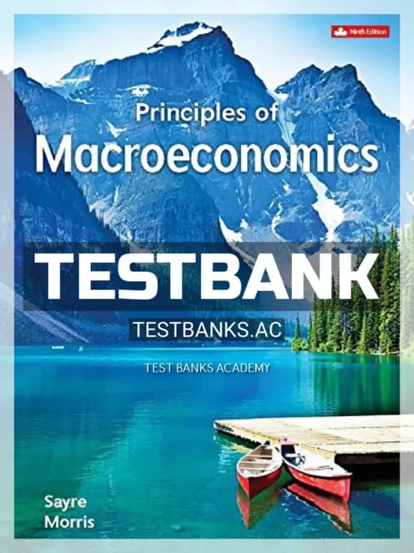 Cover for Test Bank for Principles of Macroeconomics 9th CA Edition by Sayre