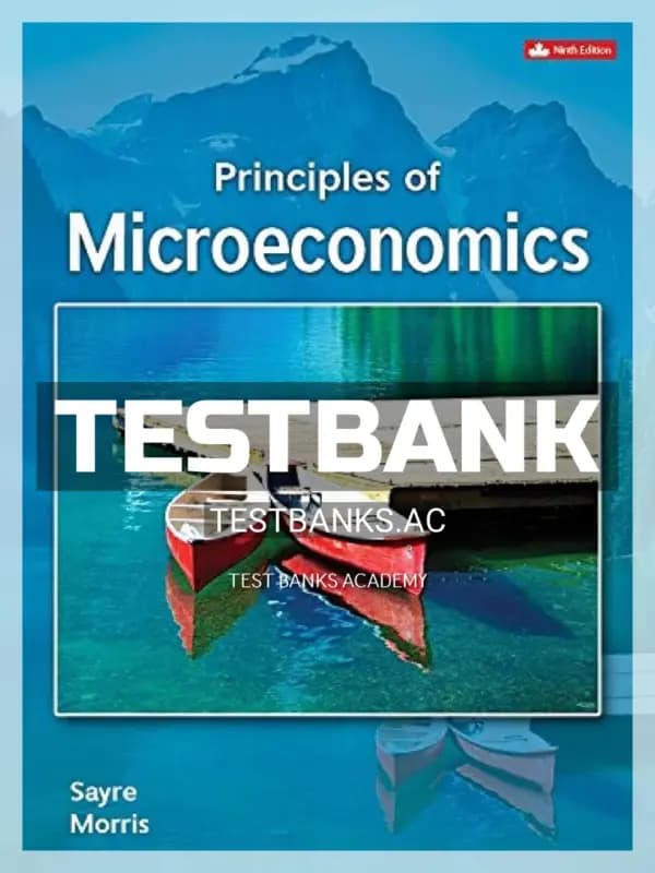 Cover for Test Bank for Principles of Microeconomics 9th CA Edition by Sayre
