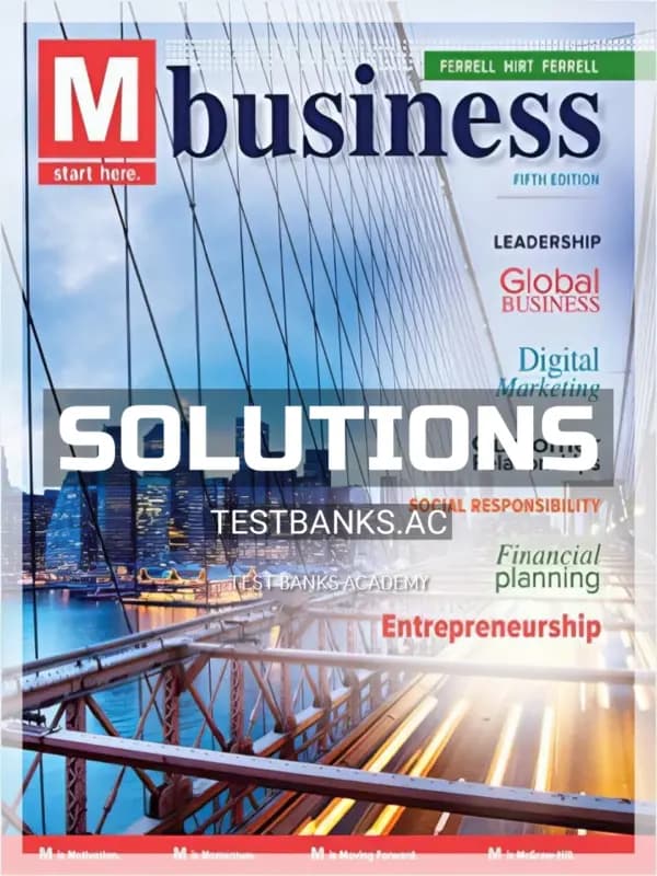 Solutions Manual for M Business 5th Edition by Ferrell cover