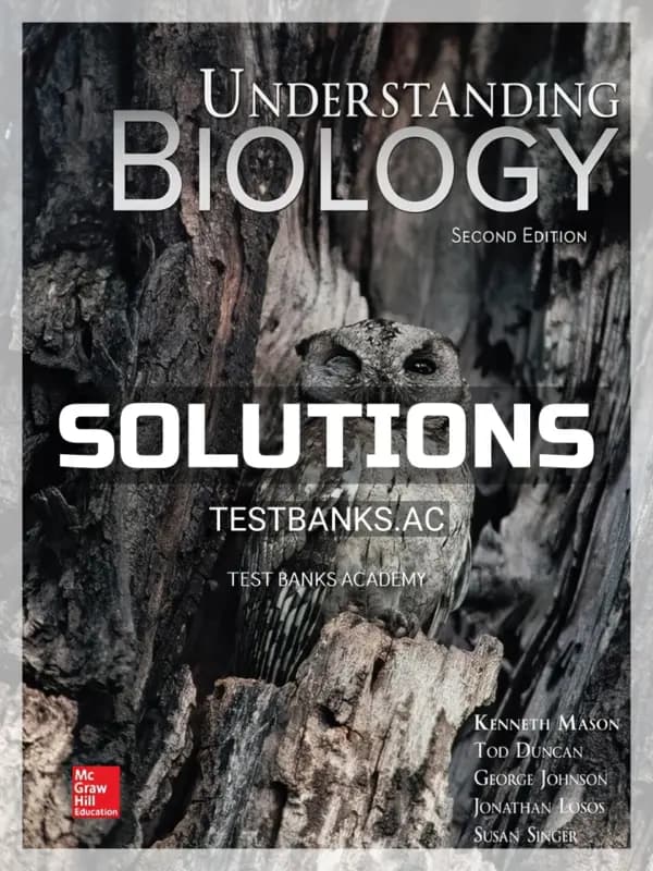 Cover for Solutions Manual for Understanding Biology 2nd Edition by Mason