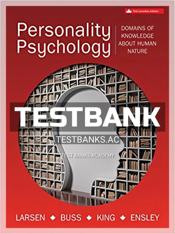 Cover for Test Bank for Personality Psychology 1st CA Edition by Larsen