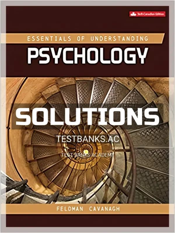 Cover for Solutions Manual for Essentials Of Understanding Psychology 6th CA Edition by Feldman