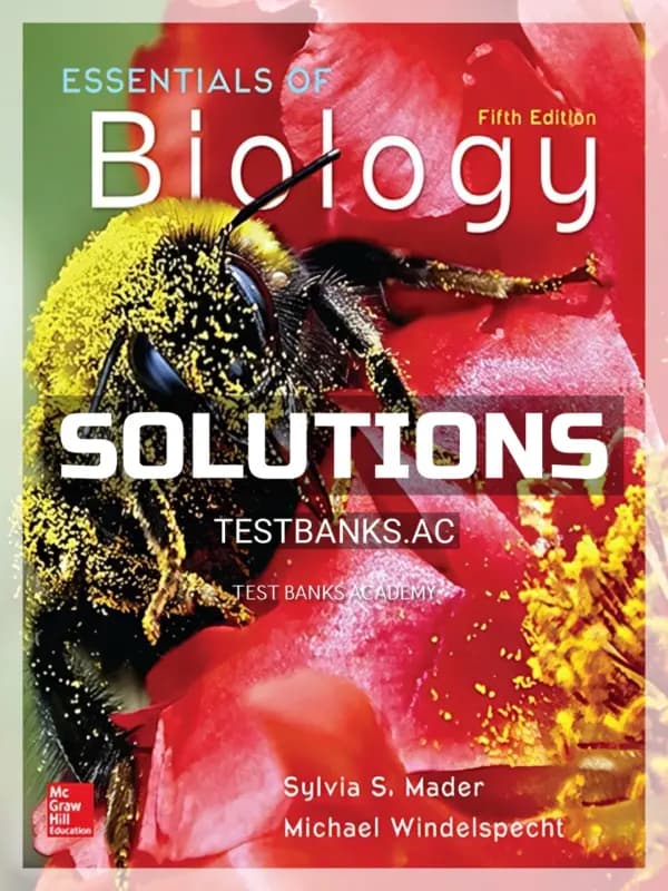 Cover for Solutions Manual for Essentials of Biology 5th Edition by Mader