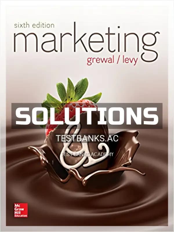 Cover for Solutions Manual for Marketing 6th Edition by Grewal
