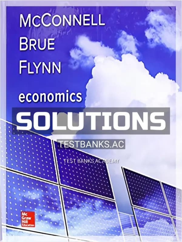Cover for Solutions Manual for Economics 21st Edition by McConnell
