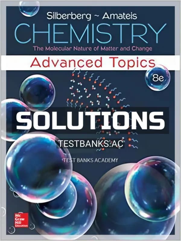 Cover for Solutions Manual for Chemistry 8th Edition by Silberberg