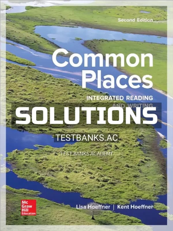 Cover for Solutions Manual for Common Places 2nd Edition by Hoeffner