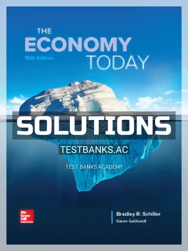 Cover for Solutions Manual for Economy Today 15th Edition by Schiller