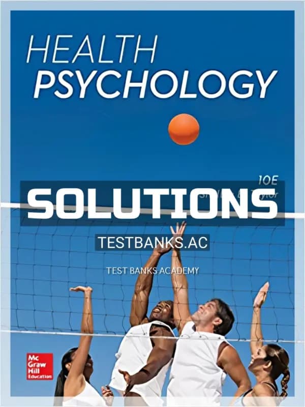 Cover for Solutions Manual for Health Psychology 10th Edition by Taylor