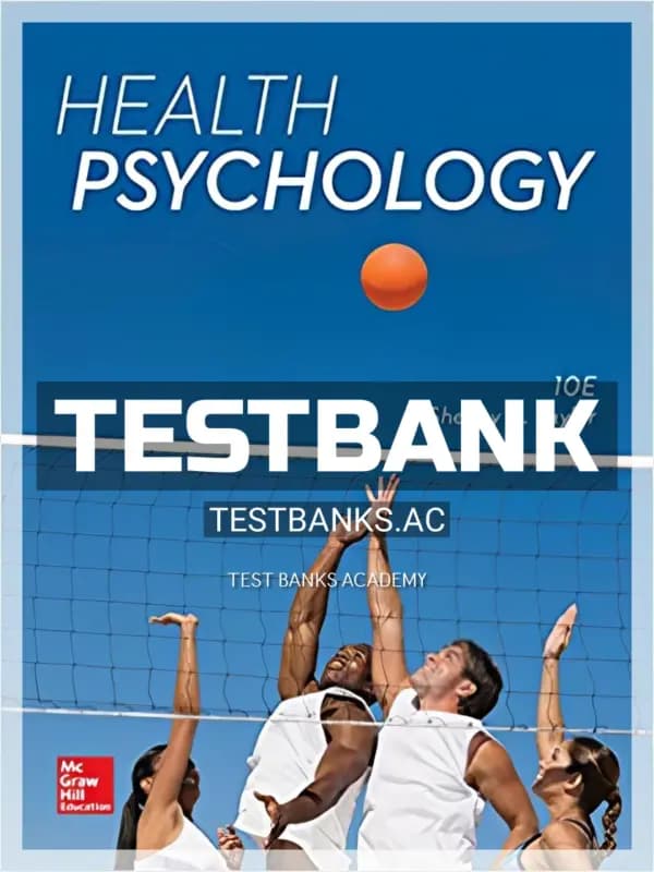 Cover for Test Bank for Health Psychology 10th Edition by Taylor
