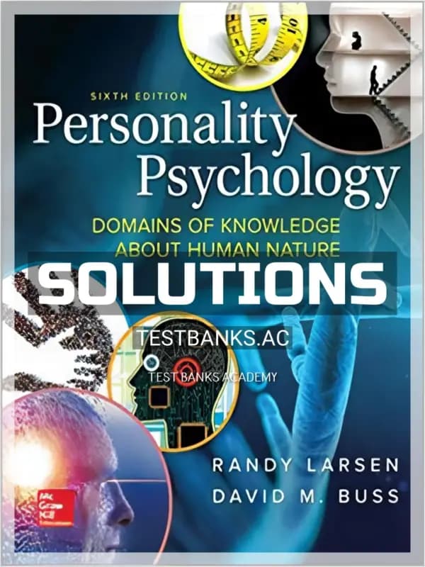 Cover for Solutions Manual for Personality Psychology 6th Edition by Larsen