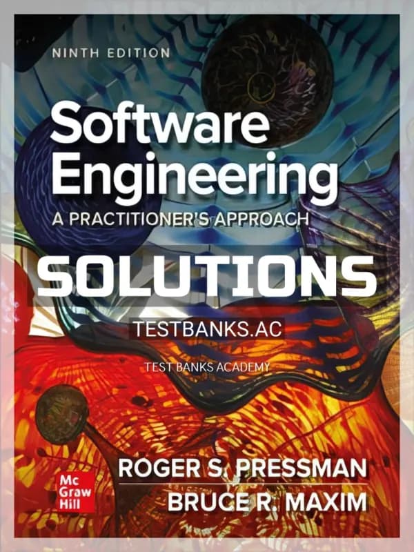 Cover for Solutions Manual for Software Engineering: 9th Edition by Pressman