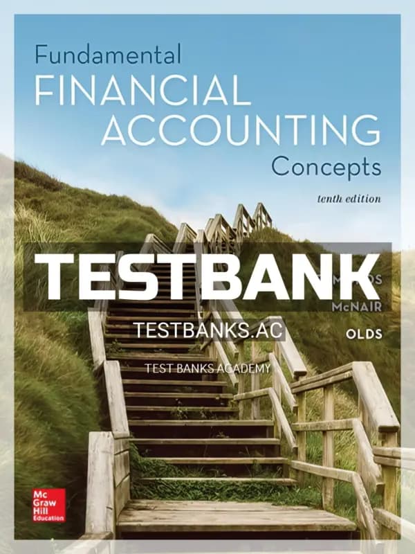 Cover for Test Bank for Fundamental Financial Accounting Concepts 10th Edition by Edmonds