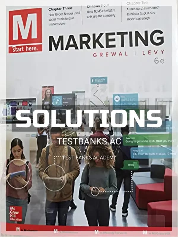 Cover for Solutions Manual for M Marketing 6th Edition by Grewal