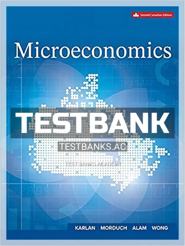 Cover for Test Bank for Microeconomics 2nd CA Edition by Karlan