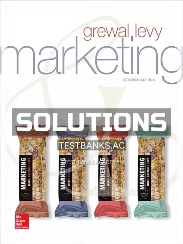 Cover for Solutions Manual for Marketing 7th Edition by Grewal