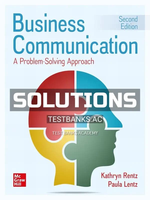 Cover for Solutions Manual for Business Communication 2nd Edition by Rentz