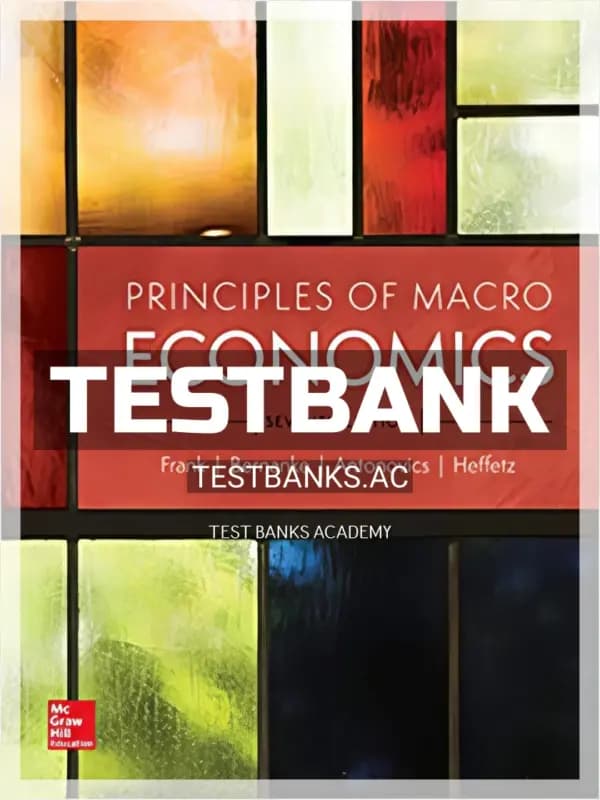 Cover for Test Bank for Principles of Macroeconomics 7th Edition by Frank