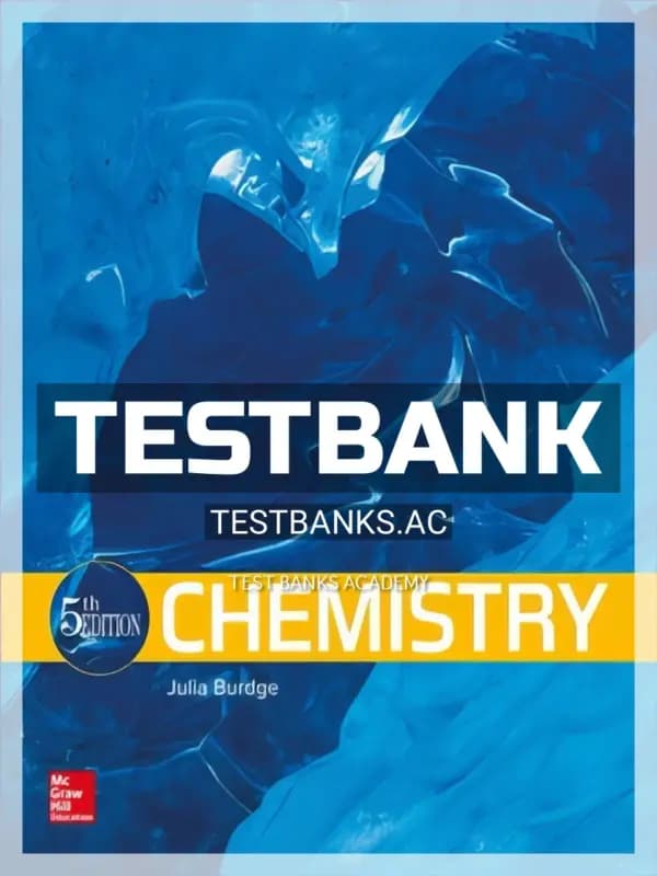 Cover for Test Bank for Chemistry 5th Edition by Burdge