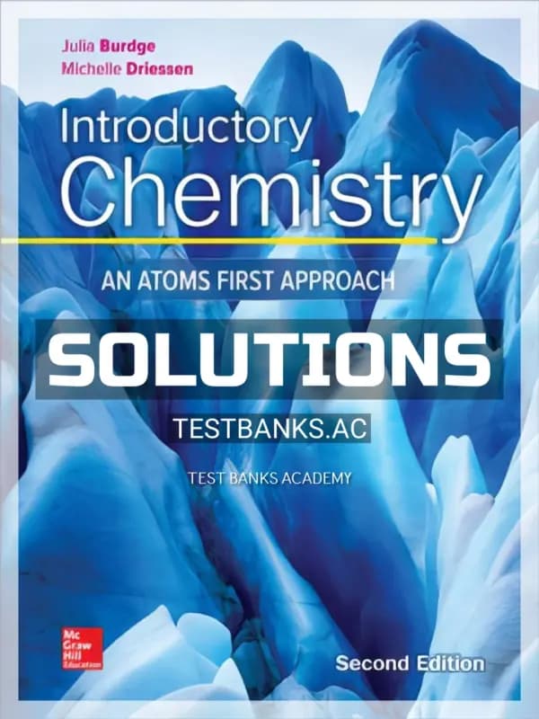 Cover for Solutions Manual for Introductory Chemistry 2nd Edition by Burdge