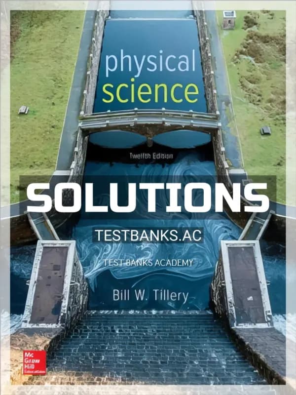 Cover for Solutions Manual for Physical Science 12th Edition by Tillery