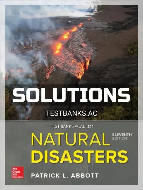 Cover for Solutions Manual for Natural Disasters 11th Edition by Abbott