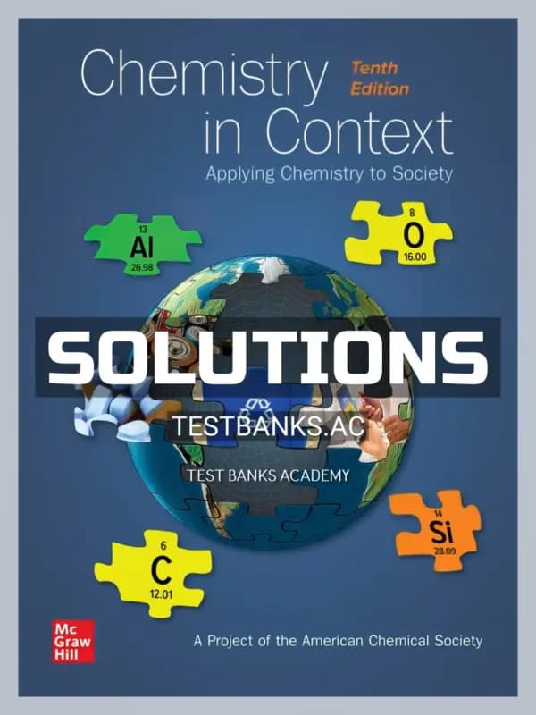 Cover for Solutions Manual for Chemistry in Context 10th Edition by American Chemical Society