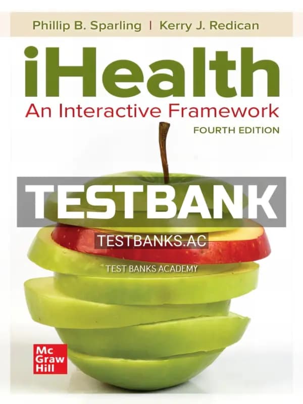 Cover for Test Bank for iHealth 4th Edition by Sparling