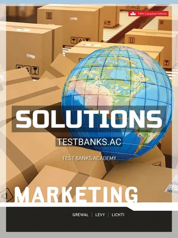 Cover for Solutions Manual for Marketing 5th CA Edition by Grewal