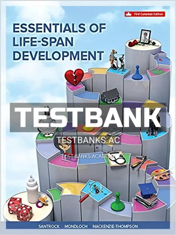 Cover for Test Bank for Essentials Of Life-span Development 1st CA Edition by Santrock