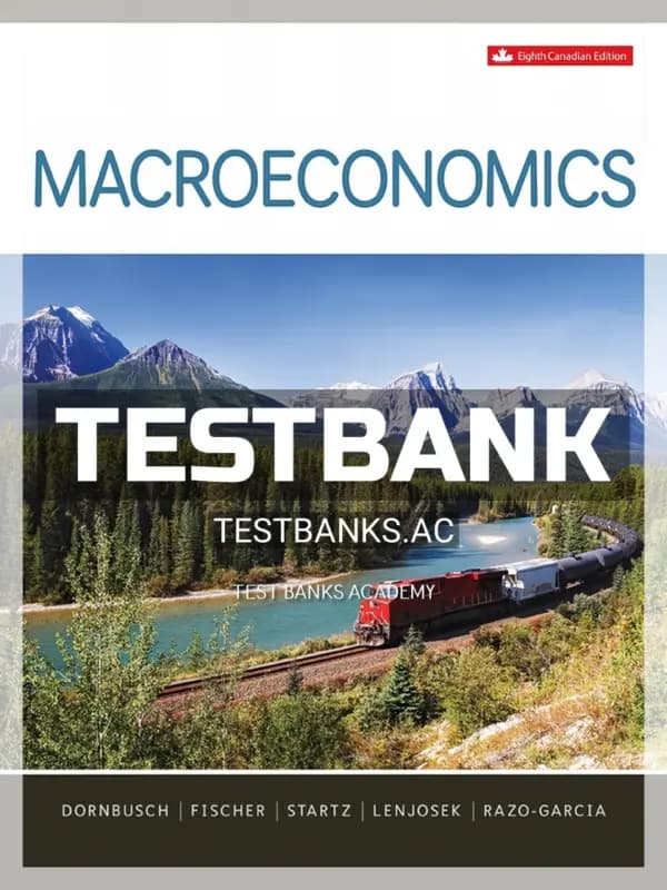 Cover for Test Bank for Macroeconomics 8th CA Edition by Dornbusch