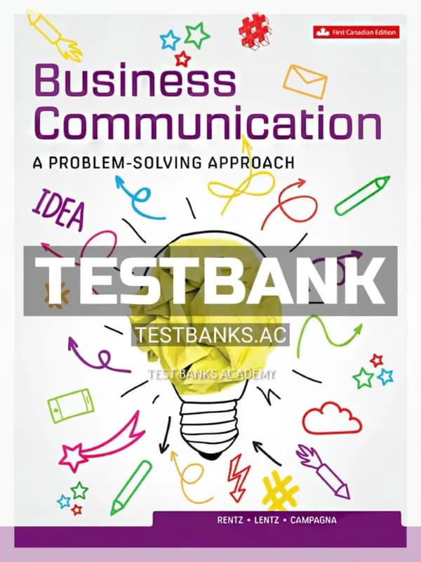 Cover for Test Bank for Business Communication Problem Solving Approach 1st CA Edition by Rentz